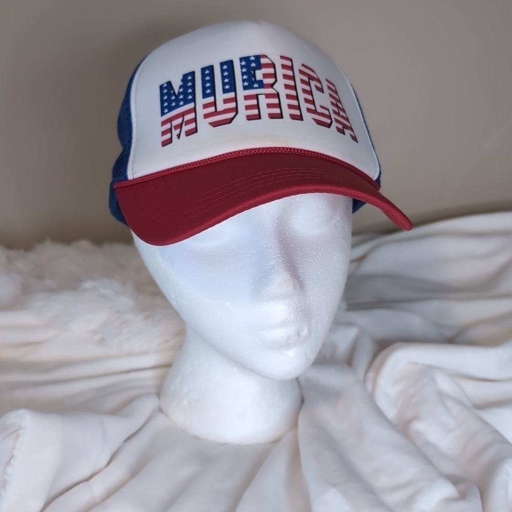 MURICA TRUCKER HAT Adjustable Snap Back